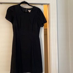 Jcrew - good condition black eyelet dress